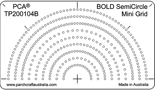 TP200104B Bold Semi-Circle Mini Grid