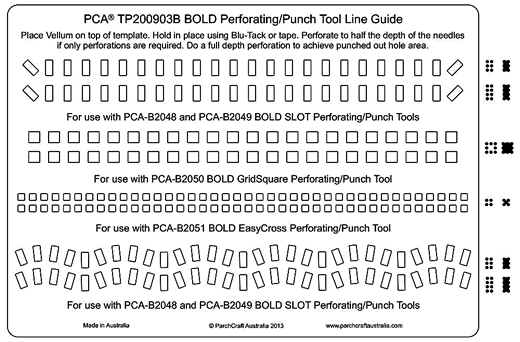 TP200903B Bold Perforating / Punch Tool Line Guide
