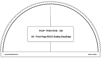 TP201701B Bold A5 Front Page Semi-Circle Bold Scallop