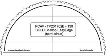 TP201702B Bold 130mm Semi-Circle Bold Scallop
