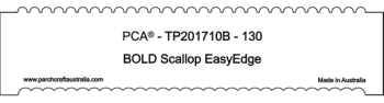 TP201710B Bold 130mm Straight Bold Scallop Easy Edge