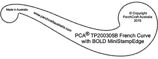 TP20305B French Curve Small with Bold Mini Stamp Easy Edge