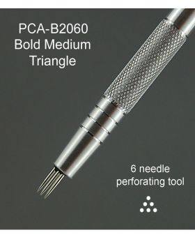 B2060 & TP206001B Bold Medium Perforating Tool & Bold 130mm Medium Triangle Straight Edge