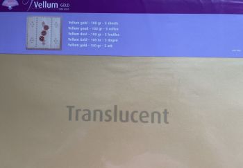 62569 Gold 90gsm Vellum (5 Sheets)