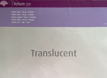 62515 Silver 90gsm Vellum (5 Sheets)