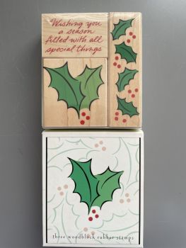 LL887 Holiday Holly Fancy Notes