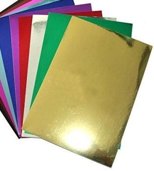 A5 Card Blanks - 20 sheets - Gloss Mixed Colours (may vary from image)