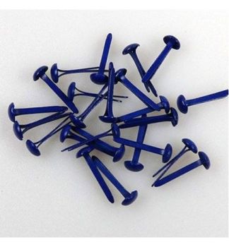 FLP-BR-007 Floral Brads Dark Blue 3mm (40pcs)