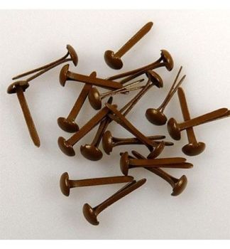 FLP-BR-008 Floral Brads Brown 3mm (40pcs)