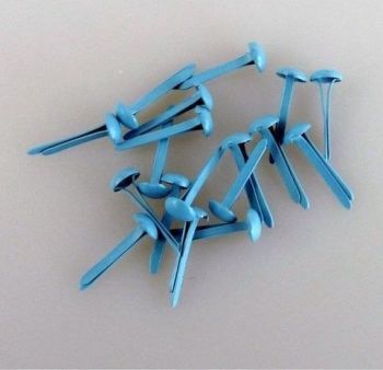 FLP-BR-012 Floral Brads Baby Blue 3mm (40pcs)