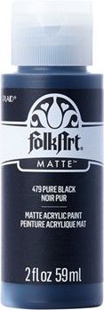 479 Pure Black Acrylic Matte
