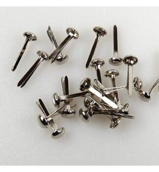 FLP-BR-003 Floral Brads Silver 3mm (40pcs)