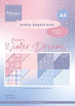PB7067 Marianne Design Pretty Papers Bloc A4 Eline's Dreams