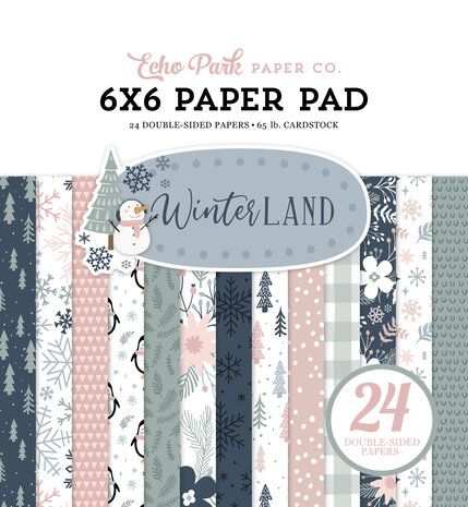 WTL333023 Echo Park Winterland 6 x 6 Inch Paper Pad