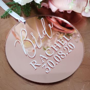 Wedding Party Hanger Disc Tag 