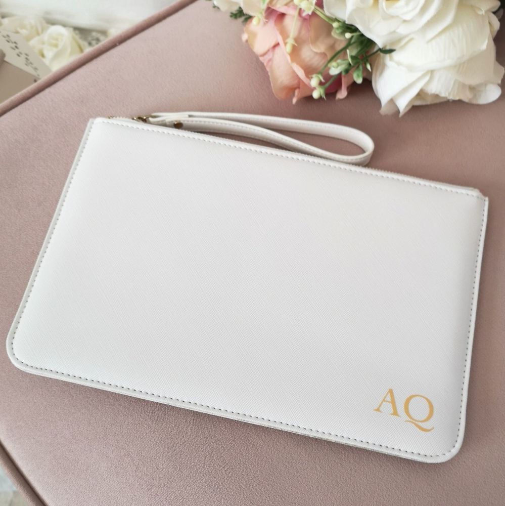 Initals Only Boutique Wristlet Clutch Bag