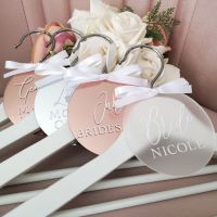 Wedding Party Hangers with Mirrored Disc