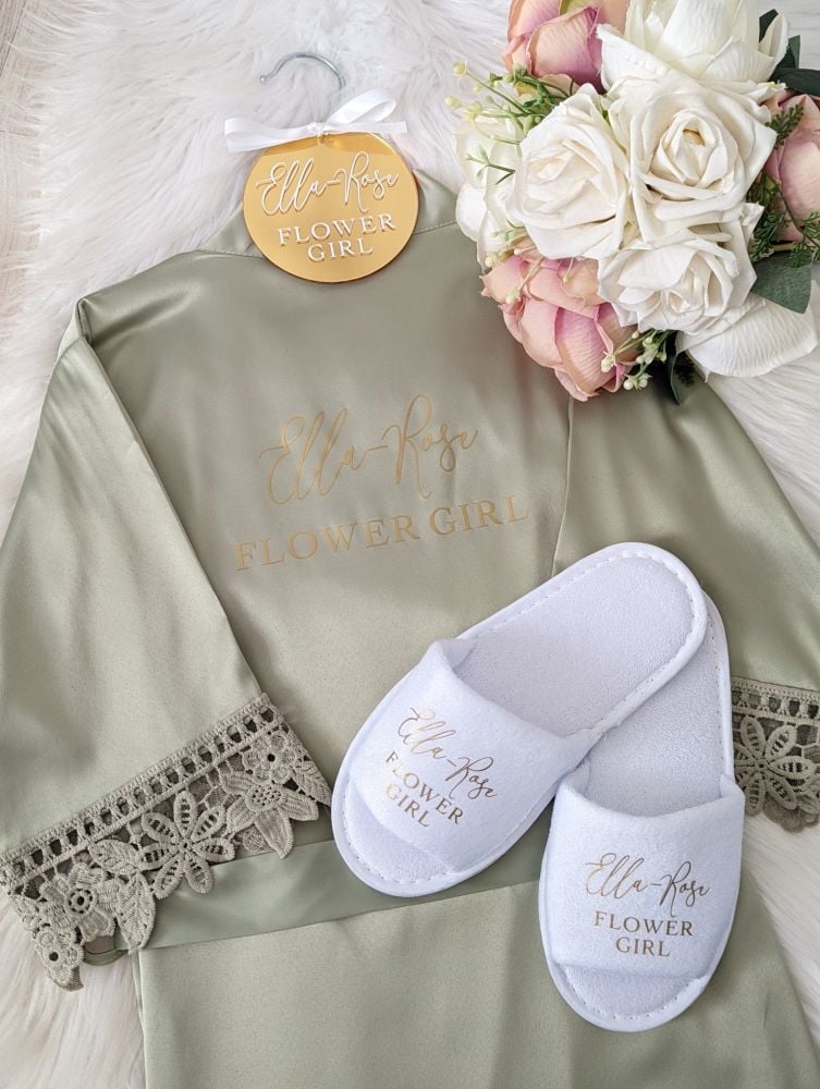 The Charlotte Lace Robe Bridal Package (Kids)