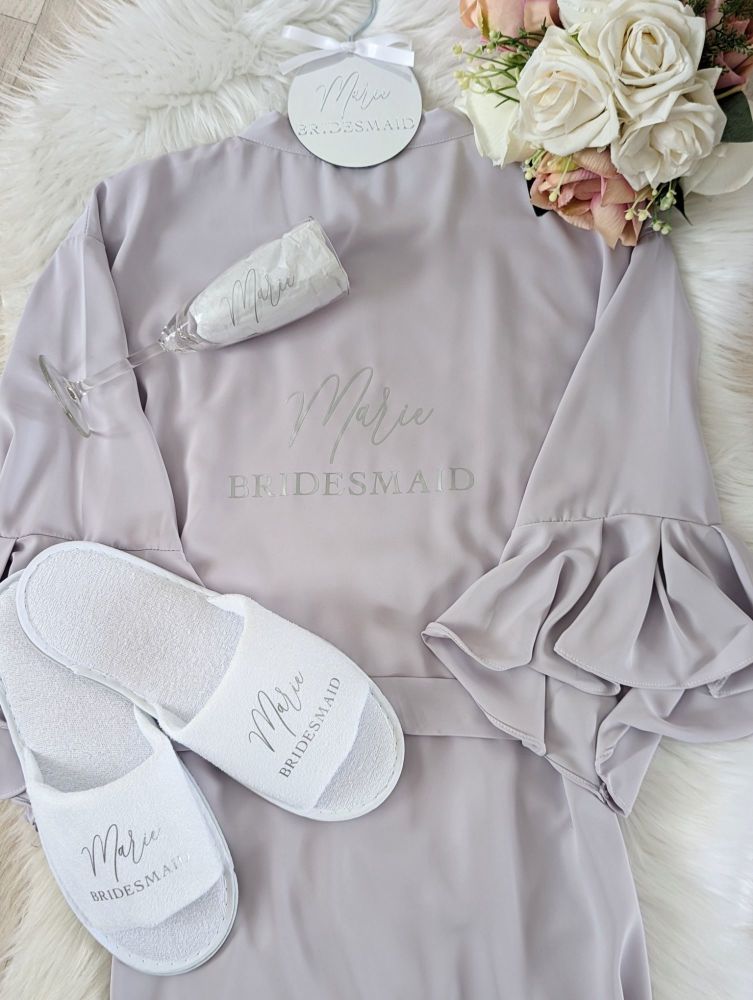 The Charlotte Ruffle Robe Bridal Package (Adults)