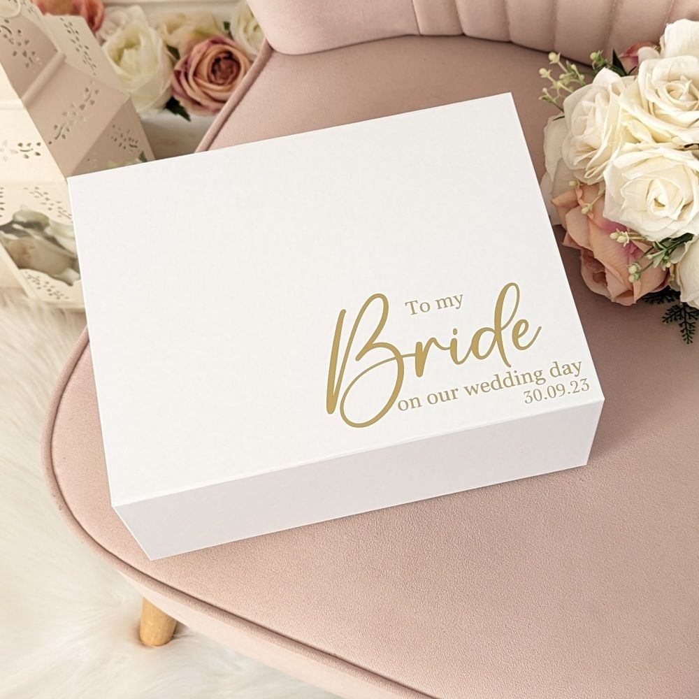 Medium To My Bride On Our Wedding Day Gift Box