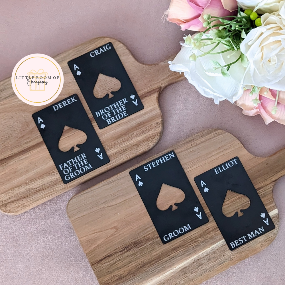 Personalised Wedding Party Ace Bottle Opener