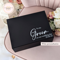 Medium To My Groom On Our Wedding Day Gift Box
