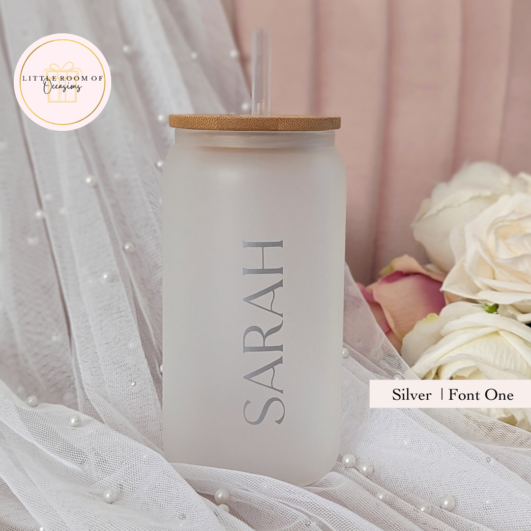 Personalised Frosted Libbey Can