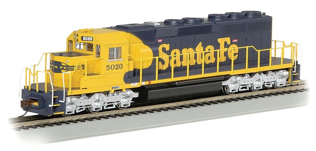 Santa Fe #5020 (yellow & blue War Bonnet) - SD40-2 - DCC (HO)