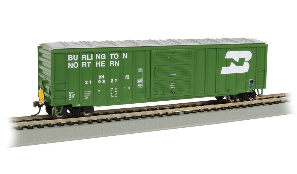 50' Outside Braced Box Car with FRED - Burlington Northern