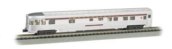 Pennsylvania Silver w/Tuscan Stripe - 85 FT Observation Car w/ lighted int.