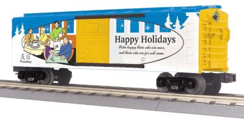 40' Steel BoxCar - Happy Holidays