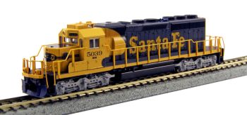 EMD SD40-2 Mid Production AT&SF #5072 w/ Digitrax DCC Installed