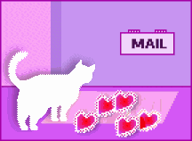 Cat Hearts Mail Box
