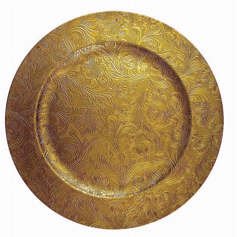 Gold Patterned Charger Plate