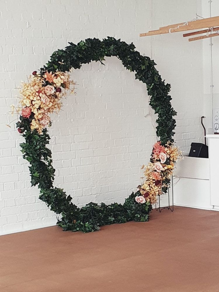 Gold Wedding Arch Frame Moongate