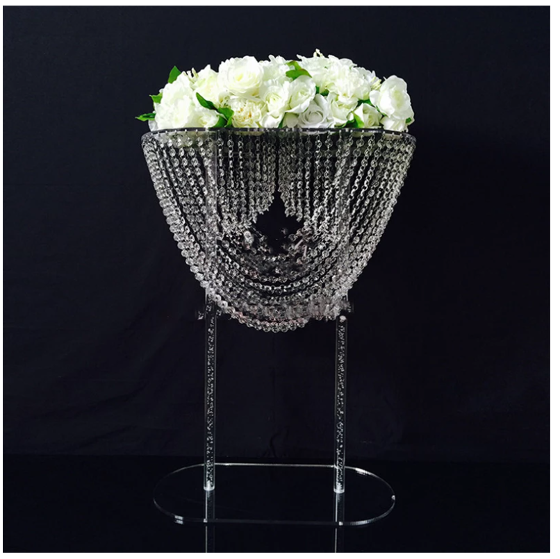 70 cm Tall Wedding Crystal Acrylic Flower Stand