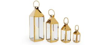 Gold Steel Lanterns 