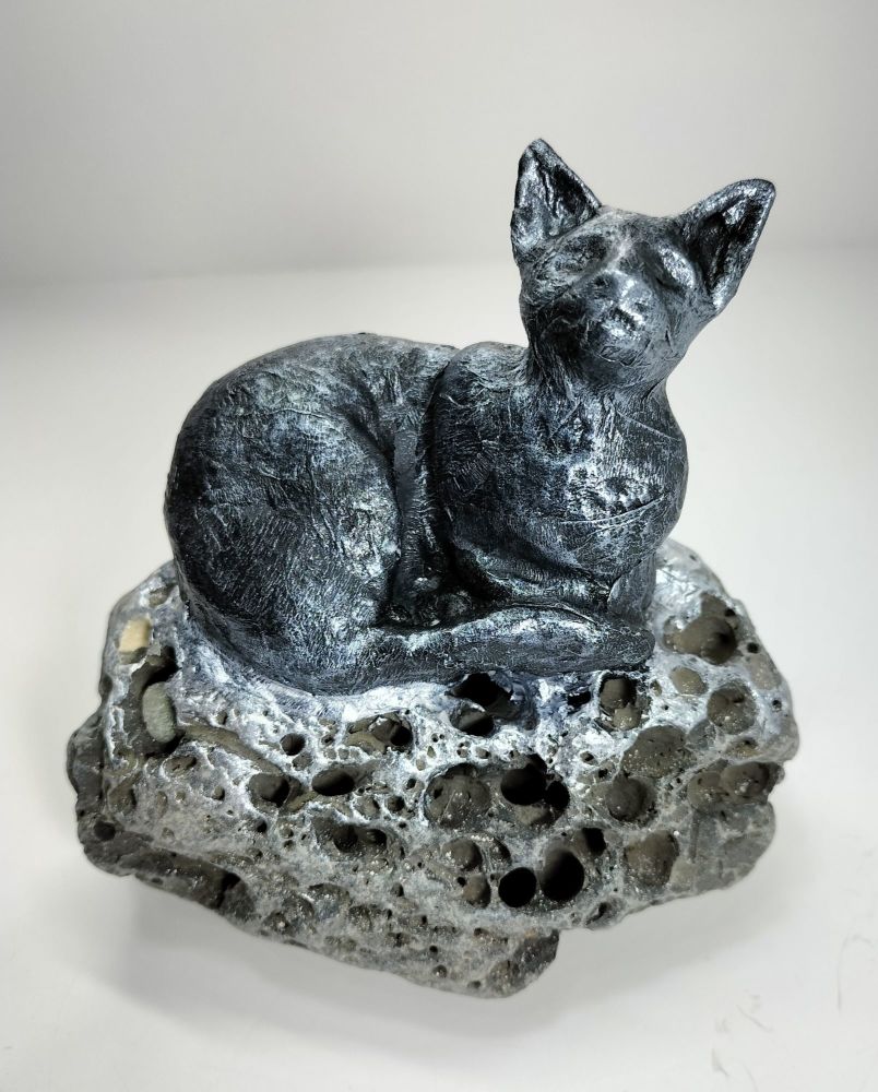 Lucky Black Cat Sculpture.
