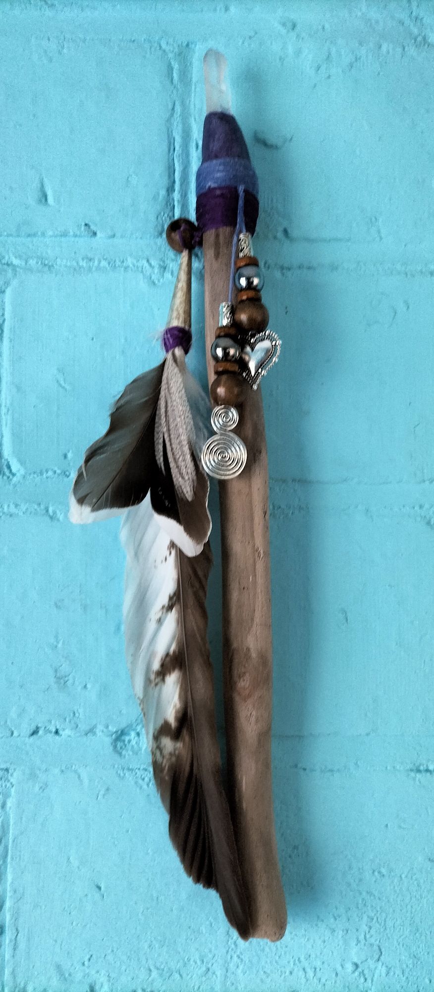 Selenite Hand Crafted Wand / Talking Stick