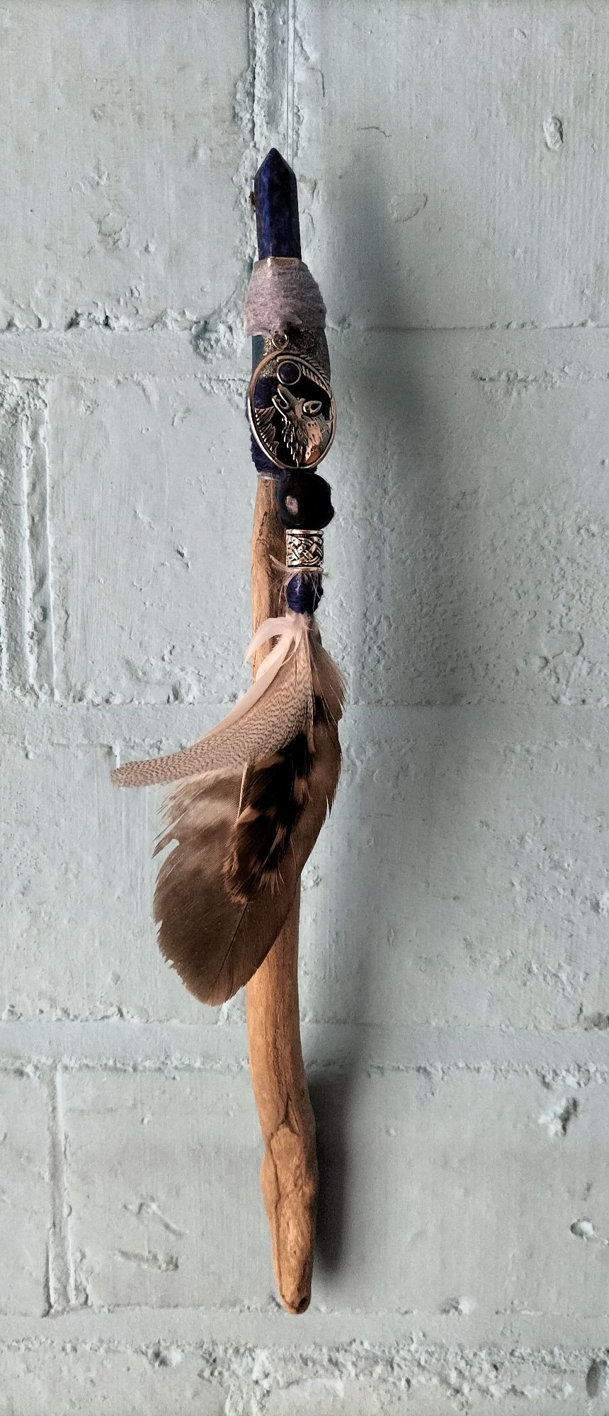 Lapis Lazuli Hand Crafted Wand / Talking Stick