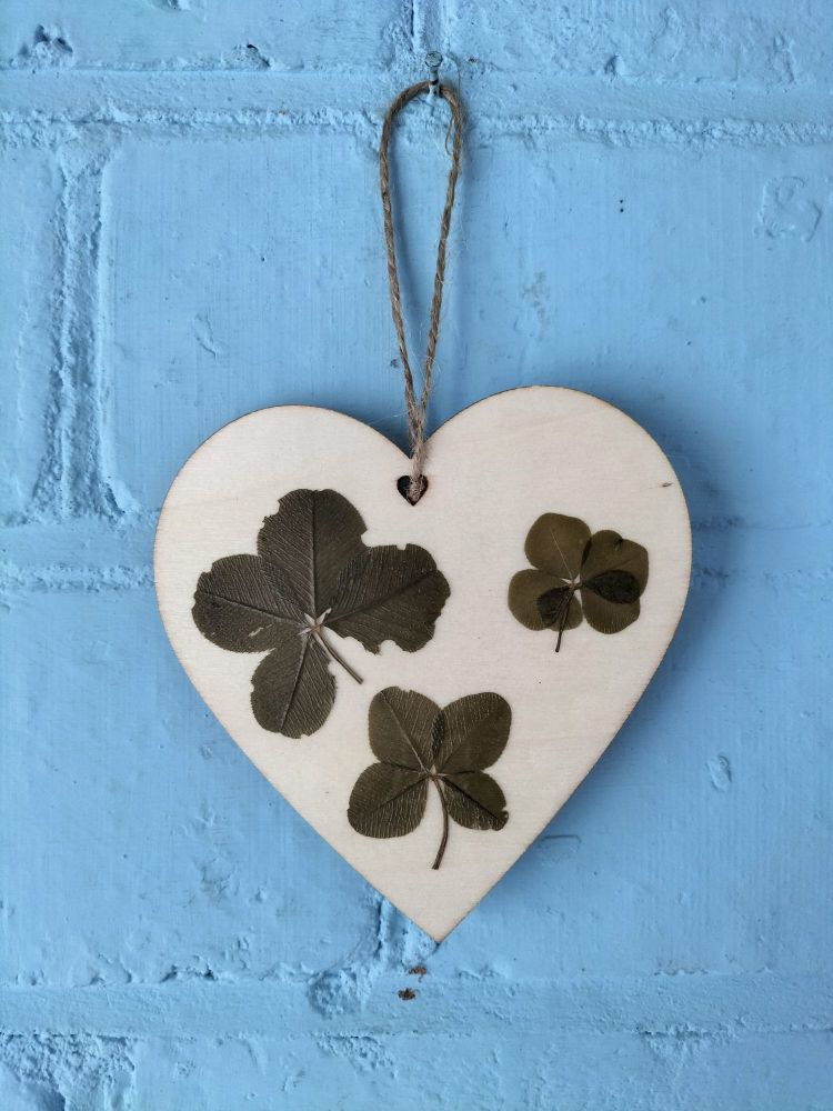 Love and Luck. 2 x 4 leaf clover 1 x 5 leaf clover. 