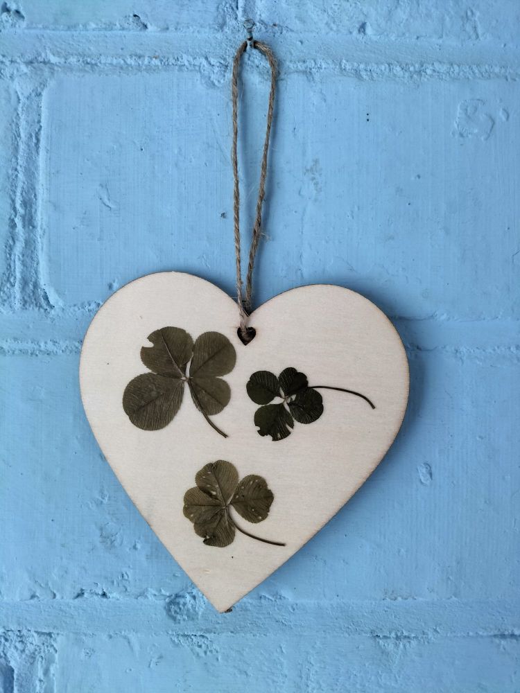 Love and Luck. 1 x 4 leaf clover 1 x 5 leaf clover. 