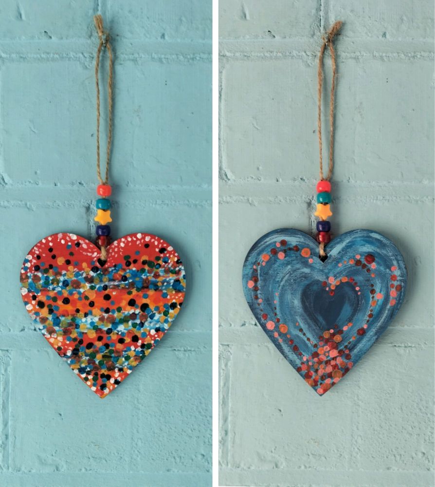 Heart Wall Hanging Double Sided