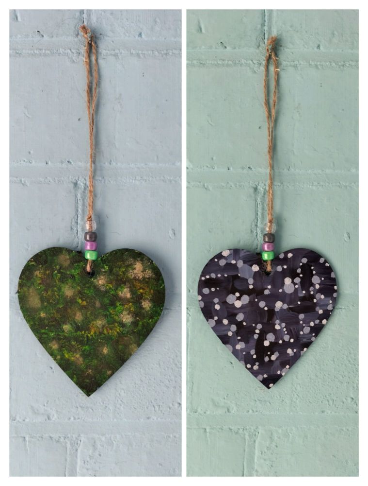 Heart Wall Hanging Double Sided