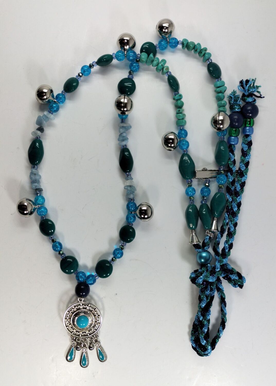 Rhythm Beads - Aquamarine and Turquoise. Mini Pony to Smaller Pony.