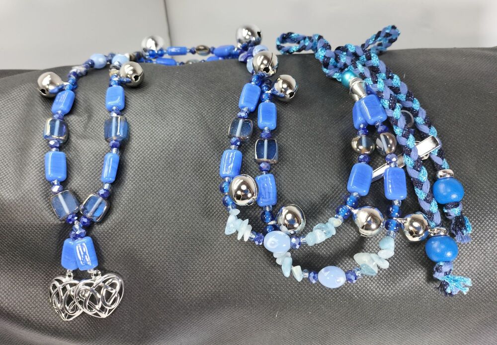 Rhythm Beads - Blue Sodalite, Lapis Lazuli and Aquamarine. Shetland Pony to Large Pony / Smaller Cob.