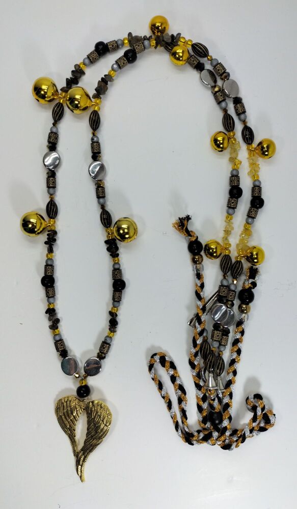 Rhythm Beads - Smokey Quartz, Citrine and Labradorite. Pony to Cob Size.