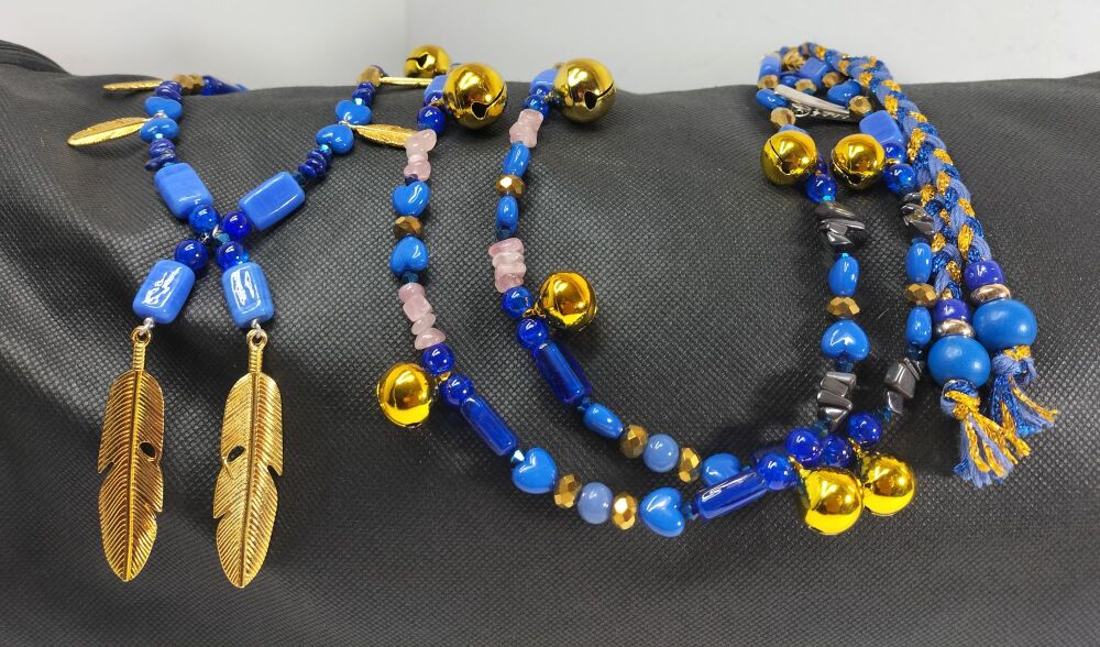 Rhythm Beads - Hematite, Lapis Lazuli Rose Quartz and Turquoise. Cob Size to Extra Full Horse Size.