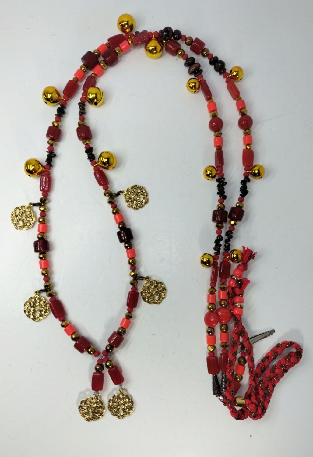 Rhythm Beads - Bronzite, Garnet and Red Tigers Eye. Cob to Extra Full Size 