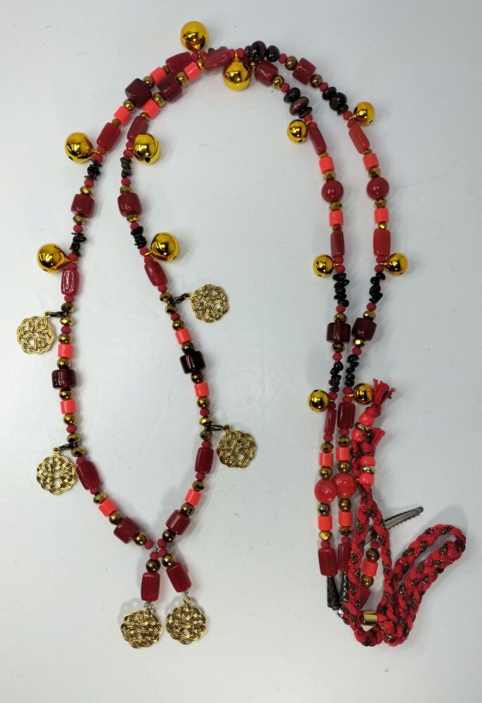 Rhythm Beads - Bronzite, Garnet and Red Tigers Eye. Cob to Extra Full Size Horse.